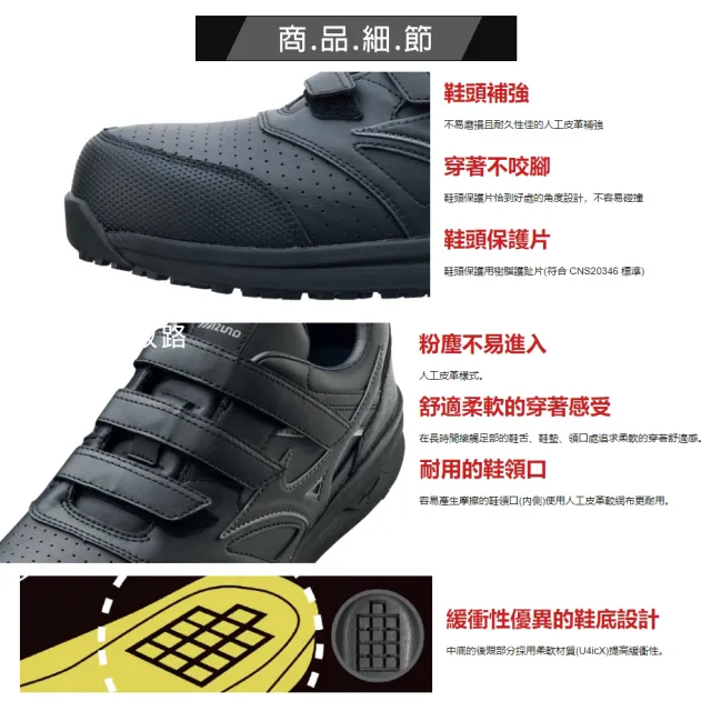 【ShoesClub 鞋鞋俱樂部】美津濃MIZUNO PRIME FIT LS II 21L防護鞋 工作鞋 232-F1GA233309