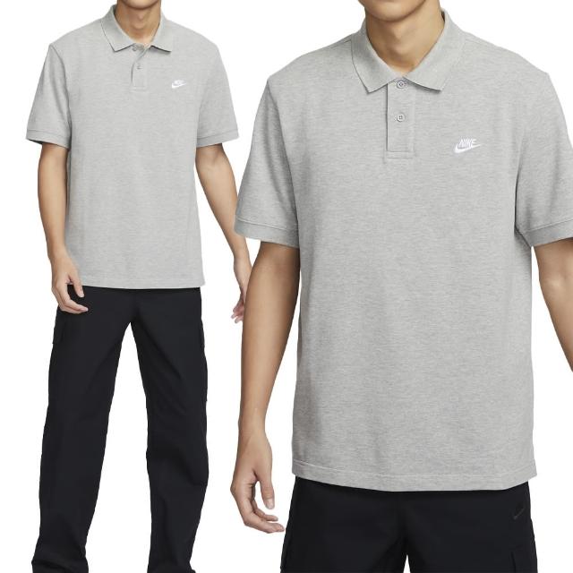 【NIKE 耐吉】Club 男款 灰色 休閒 日常 上衣 運動 POLO POLO衫 短袖 FN3895-063