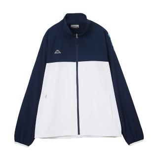 【KAPPA】義大利時尚 中性單層風衣(丈青 白 351V8RWB29)