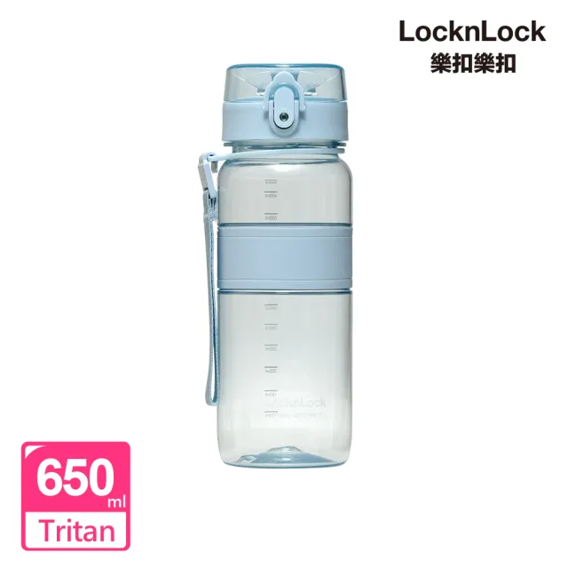 【LocknLock 樂扣樂扣】官方直營 買一送一-Tritan優質彈蓋提帶水壺1000ml(2色任選)