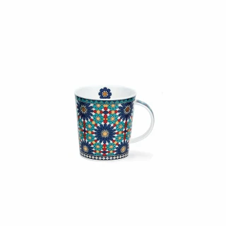 【DUNOON】摩洛哥風情馬克杯-藍-320ml(100%英國製骨瓷馬克杯)