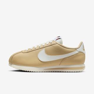 【NIKE 耐吉】W Cortez 女 休閒鞋 運動 經典 復古 阿甘鞋 奶油中底 皮革 穿搭 奶茶(DN1791-200)