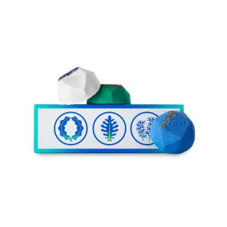 【LUSH 嵐舒】涼の一服汽泡彈禮盒(泡澡球3入/清涼香氣/涼感/聖誕節/交換禮物/送禮)