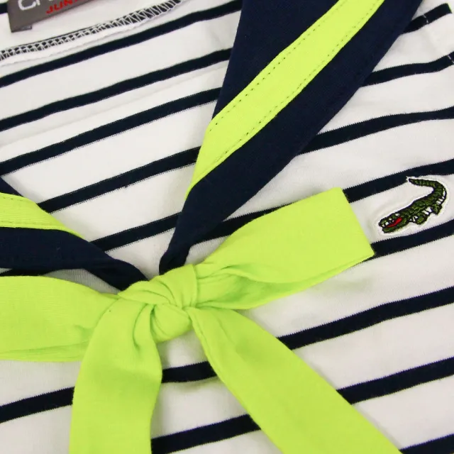 【Crocodile Junior 小鱷魚童裝】『小鱷魚童裝』海軍領條紋洋裝(產品編號 : C65385-08 小童款)