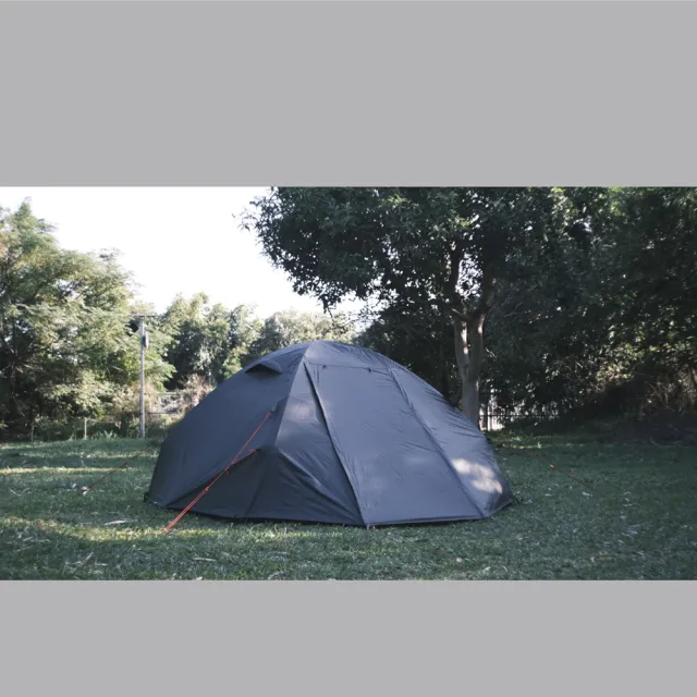【NUIT 努特】黑曜日 鋁合金前庭雙人帳 銀膠 210x180xH120cm 2人帳蓬 輕量帳 單人機車露營 野營(NTG111)