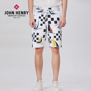 【JOHN HENRY】純棉棋盤格短褲