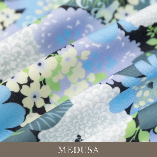 【MEDUSA 曼度莎】現貨-花印綁結短版Tee（M-XL）｜女短袖上衣 休閒上衣(305-51401)