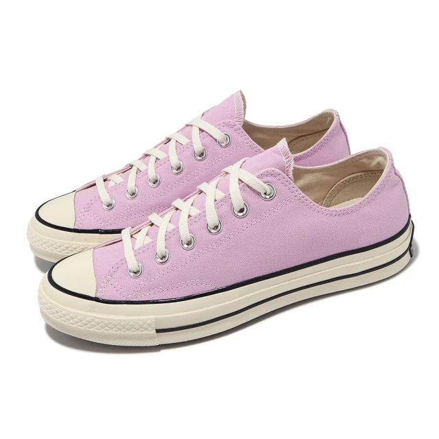 CONVERSE 休閒鞋 Chuck 70 Low 男鞋 女鞋 丁香紫 白 1970 奶油底 帆布鞋(A08724C)