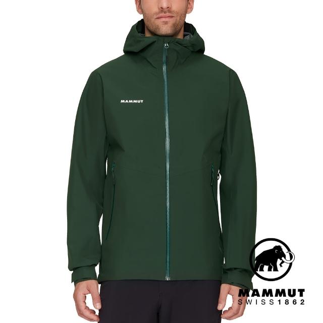 【Mammut 長毛象官方直營】Alto Light HS Hooded Jacket 輕量防風防水連帽外套 男款 綠樹林 #1010-30660