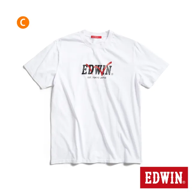 【EDWIN】男裝 網路款 純棉LOGO短袖T恤(共10款)