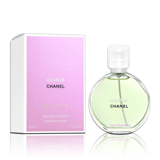 【CHANEL 香奈兒】CHANCE 綠色氣息淡香水 35ML(平行輸入)