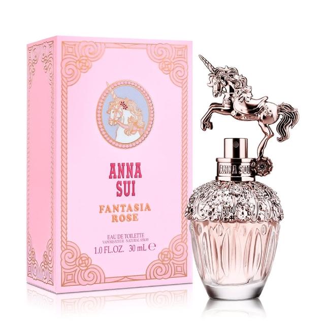 【ANNA SUI 安娜蘇】玫瑰花舞獨角獸女性淡香水30ml(專櫃公司貨)