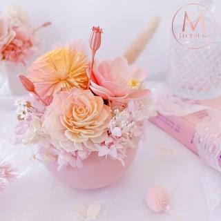 【Floral M】日落花園秘境香氛擴香花禮(擴香花/香氛花/花禮/香水精油/居家香氛/桌上裝飾/送禮)