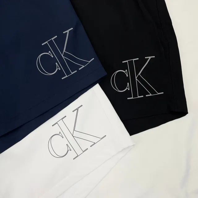 【Calvin Klein 凱文克萊】Calvin Klein 抗UV 泳褲 透氣 沙灘褲 短褲 吸濕排汗 大尺碼 快乾 CK(短褲 泳褲)