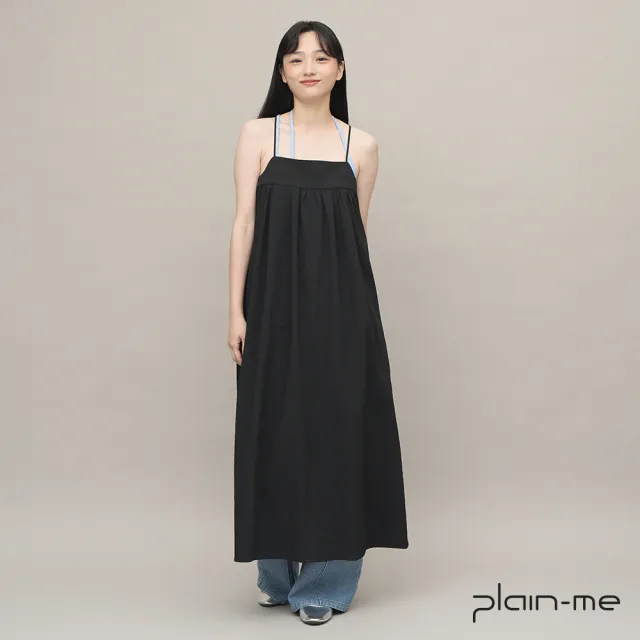 【plain-me】SAAKO 吸濕排汗泡泡紗細肩帶洋裝 SAA5018-241(女款 共3色 吸濕排汗 細肩帶 洋裝)