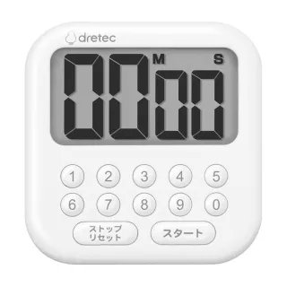 【DRETEC】日本 Dretec Shabon10 10鍵式大螢幕烹飪料理計時器(料理計時器 T-616)