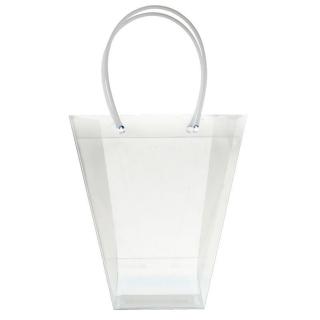 【塔克】PP花袋 鮮花袋 / 10入 特大號 梯形透明 /防水袋 手提袋 禮品袋 盆栽袋 綠植袋 環保袋