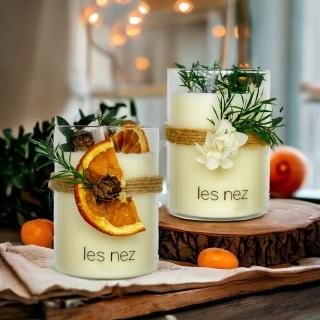 【Les nez 香鼻子】璀璨花語 永生花香氛蠟燭禮盒(大豆蠟/送禮)禮盒/)