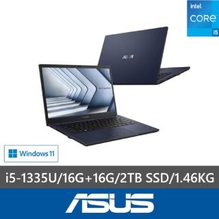 【ASUS 華碩】特仕款 14吋輕薄商務筆電(Expertbook B1402CVA/B1408/i5-1335U/16G+16G/2TB SSD/W11P)