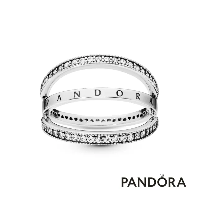【Pandora 官方直營】Pandora Signature旋轉軸戒指-絕版品