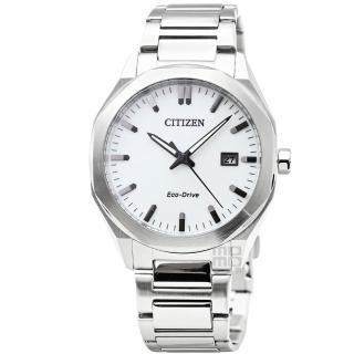 【CITIZEN 星辰】星辰ECO DRIVE光動能鋼帶男錶-白(BM7620-83A)