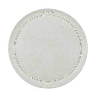【法國Staub】圓形陶瓷盤26cm-松露白(德國雙人牌集團官方直營)