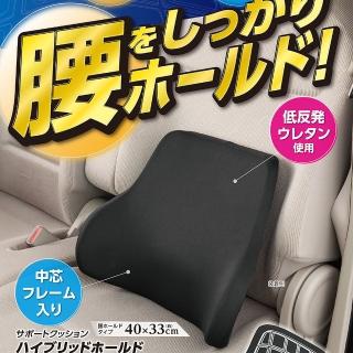 【BONFORM】B5612-76BK 混合雙層結構低反發記憶腰靠(低反發 強力支撐 雙層結構)