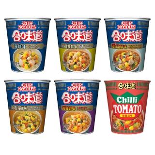 【NISSIN 日清】合味道 杯麵 3入組(海鮮/咖哩海鮮/香辣海鮮/XO醬海鮮/酸辣蝦海鮮/辣番茄)