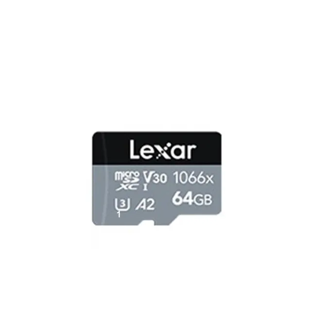 三入組【Lexar 雷克沙】Professional 1066x MicroSDXC UHS-I U3 A2 64G記憶卡