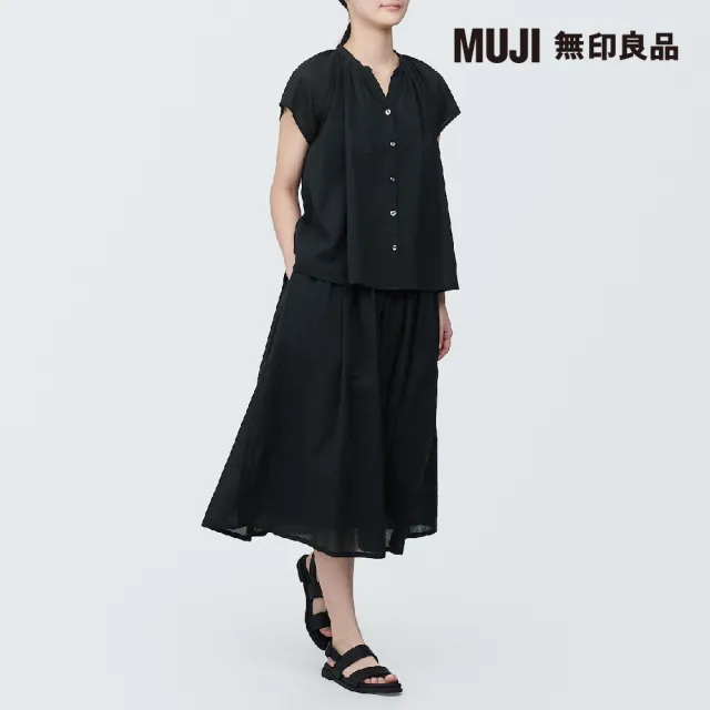 【MUJI 無印良品】女強撚抓皺裙(共4色)