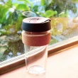 【KeepCup】軟木隨行杯 454ml - 鎧甲銀(強化玻璃製成、耐熱、耐震度高)