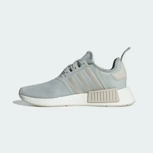 【adidas 愛迪達】NMD_R1 運動休閒鞋(IE0595 女鞋 運動鞋 NMD休閒鞋 灰綠色)