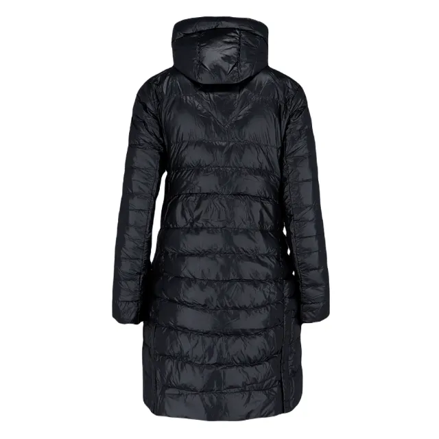 【CANADA GOOSE】春夏新款 女款 CYPRESS HOODED 長版連帽羽絨外套-黑色(XS號、S號、M號)