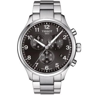 【TISSOT 天梭 官方授權】福利品 Chrono XL 韻馳系列都會計時腕錶-45mm 情人節 禮物(T1166171105701)