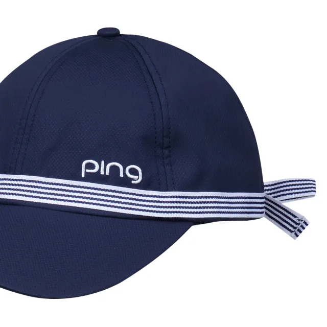 【PING】女款綁帶造型高爾夫球帽-深藍(GOLF/高爾夫配件/RQ23102-58)