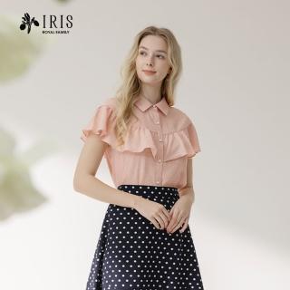 【IRIS 艾莉詩】浮光點點時尚荷葉上衣-3色(42126)