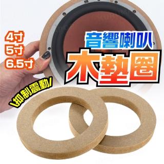 【kurumapop】汽車音響喇叭墊 多款可選(木質音響墊圈/加厚木墊圈/防震喇叭墊圈)