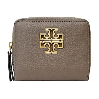 【TORY BURCH】Britten系列燕麥灰大TB logo零錢包短夾(146708-034)