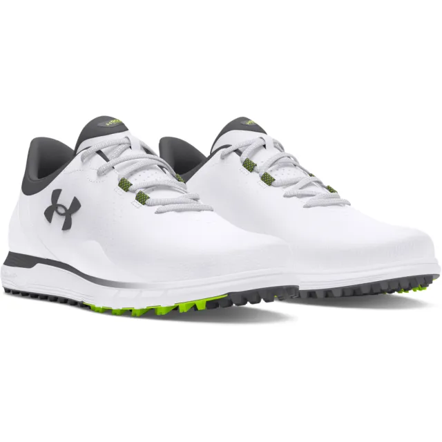 【UNDER ARMOUR】UA 男 Drive Fade SL 高爾夫球鞋 運動鞋_3026922-100(灰白色)