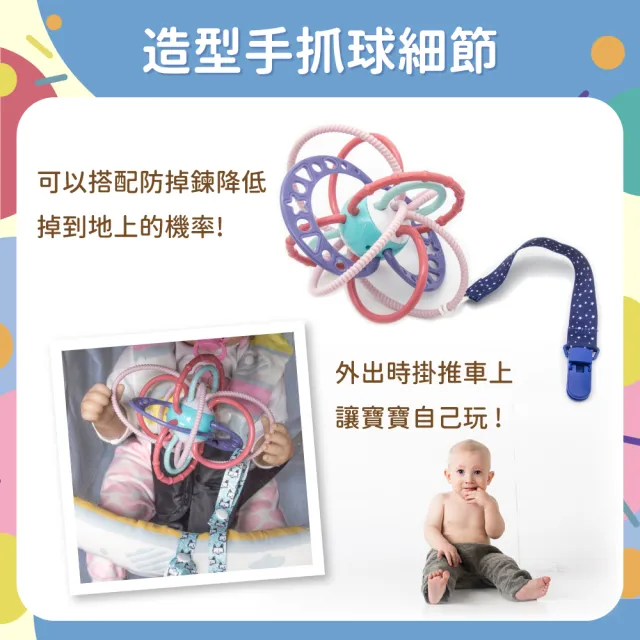 【OhBabyLaugh】造型手抓球(幼兒玩具/咬咬樂/安全牙膠/磨牙棒/咬咬樂/固齒器/彌月禮)