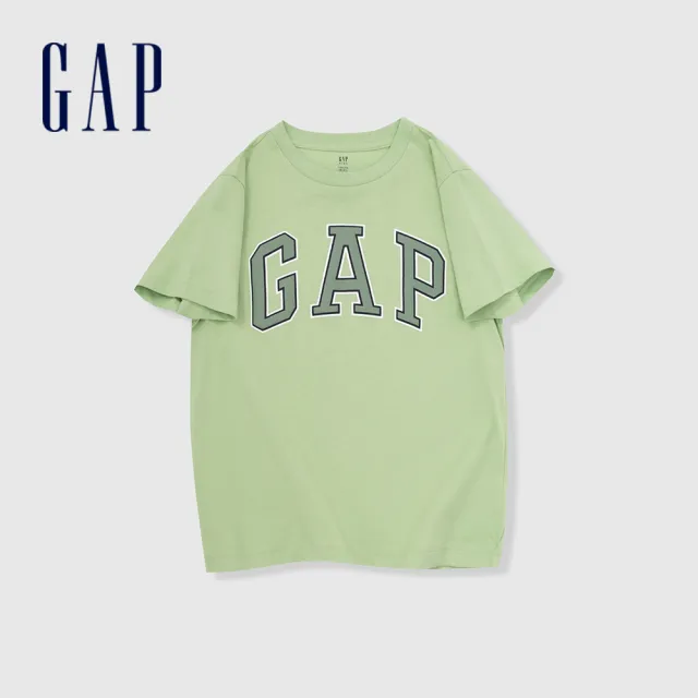 【GAP】男童裝 Logo純棉圓領短袖T恤-多色可選(890588)