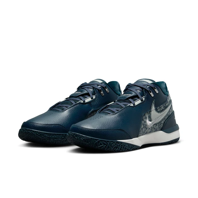 NIKE 耐吉NIKE 耐吉 籃球鞋 男鞋 運動鞋 包覆 緩震 ZM LEBRON NXXT GEN AMPD EP 藍 FJ1567-400