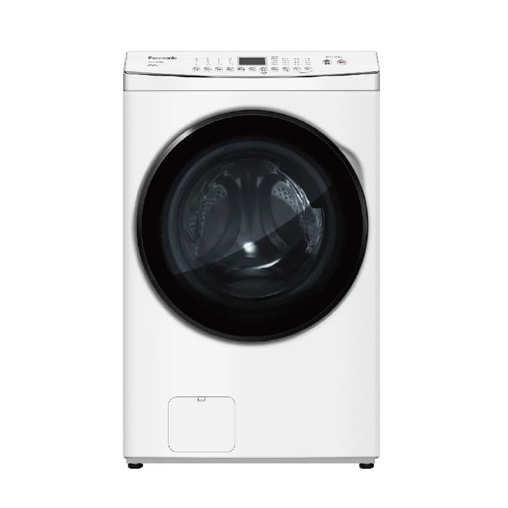 【Panasonic 國際牌】16公斤變頻溫水洗脫滾筒式洗衣機—冰鑽白(NA-V160MW-W)