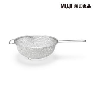 【MUJI 無印良品】不鏽鋼網篩/附把手(約寬19.5x長34cm)