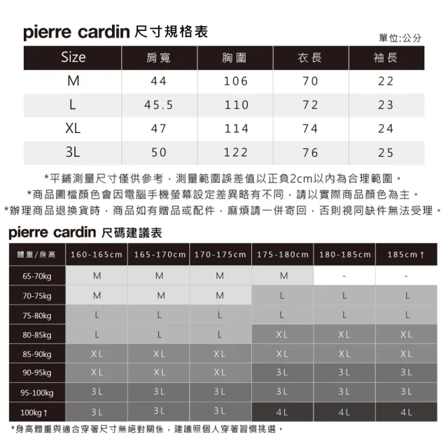 【pierre cardin 皮爾卡登】商務休閒 男款 肩配格紋短袖圓領T恤-白色(5247280-90)