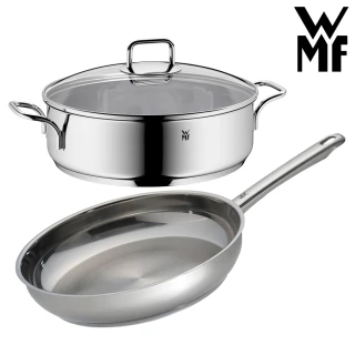 【WMF】ProfiSelect不鏽鋼淺燉鍋+PROFI-PFANNEN煎鍋(28cm)