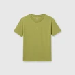 【GAP】女裝 Logo羅紋圓領短袖T恤-綠色(476750)