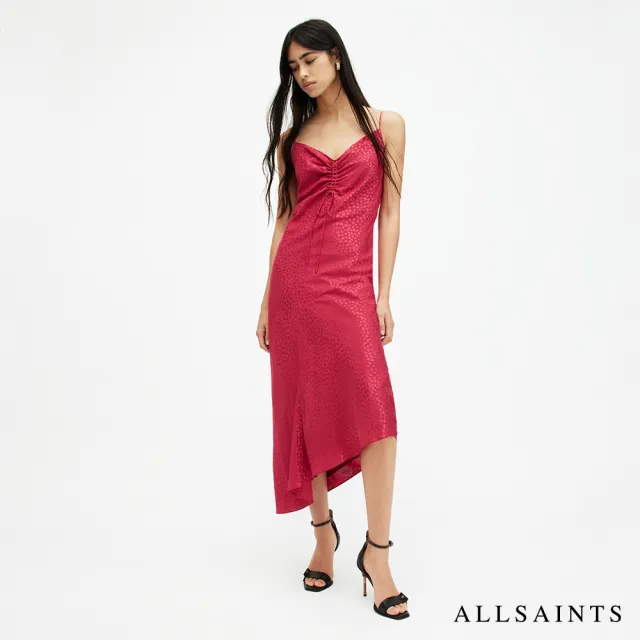 【ALLSAINTS】ALEXIA JACQ 細肩中長版洋裝 WD570Z(修身版型)