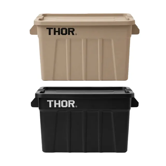 【THOR】BOX 收納箱 75L 黑色/沙色 台灣總代理公司貨(置物箱 露營箱 裝備箱 索爾箱 雷神箱)