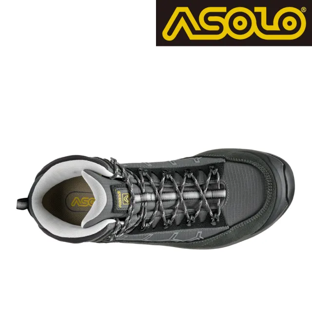 【ASOLO】男款 GTX 中筒郊山輕量健走鞋 FALCON EVO GV A40062/B039(防水透氣 健行鞋 黃金大底)